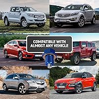 Vista 4 de Tapón magnético de drenaje de aceite M14x1.5, imán de neodimio, perno de aluminio con 5 arandelas de cobre, tapón de drenaje de aceite resistente