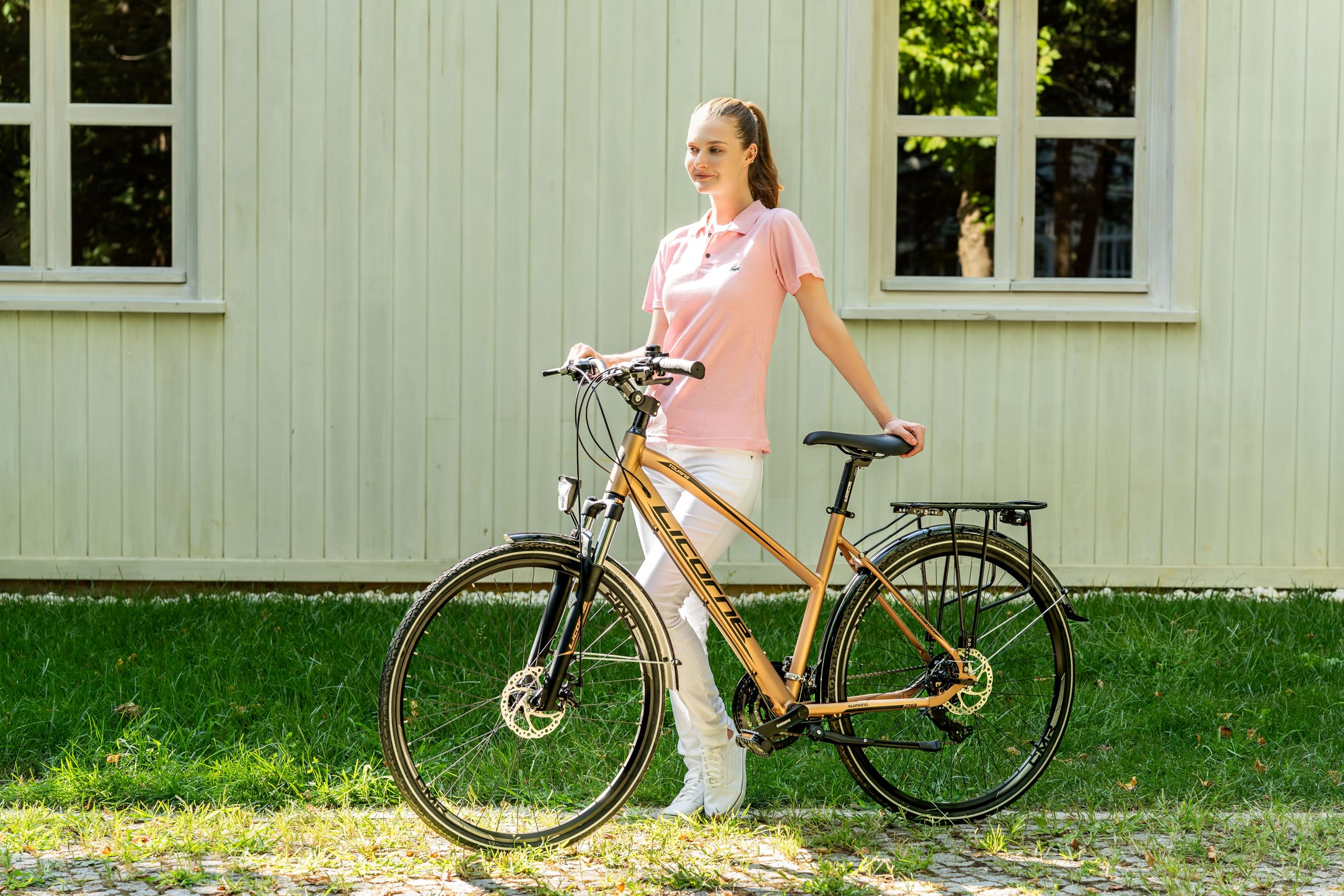 Freins Disque Vélo Vélo De Trekking Licorne Bike 28'' Cadre