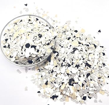 1200G/2.64LB Decorative Color Chips - Epoxy Floor Kit, Paint Chips, Floor Flakes - WHITE 2.64LB, 1
