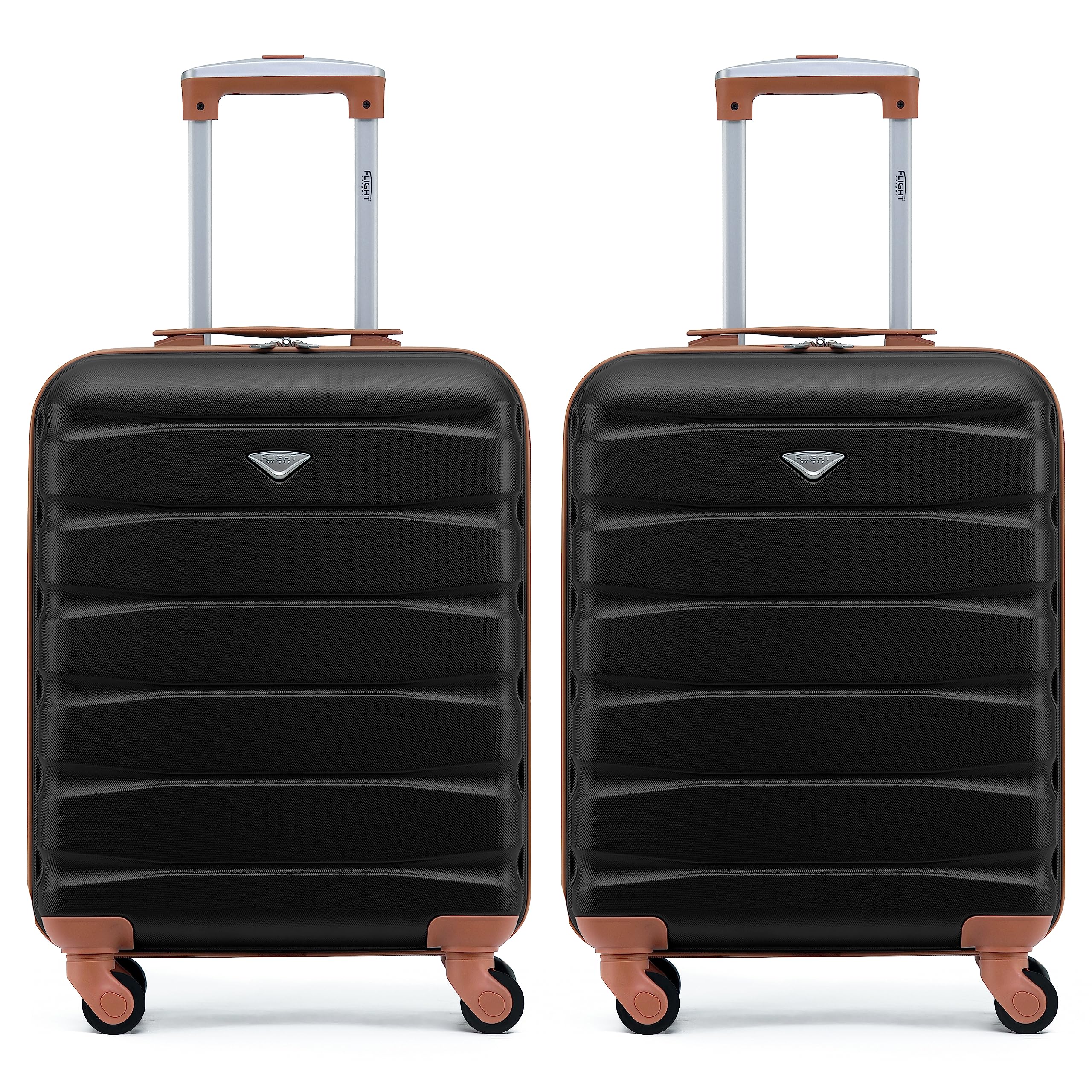 Flight Knight Suitcase Set of 2 Lightweight 4 Wheel ABS Hard Case Cabin Carry On Hand Luggage Approved for Over 100 Airlines Including easyJet, British Airways, Ryanair & Many More 55x35x20cm — view 156