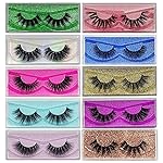 False Eyelashes MIKIWI 10 Pack Lahes, 12-20mm Wholesale 5D Fake Mink lashes, Fuffy Natural Volume eye Lashes, individual package Faux Mink EyeLashes