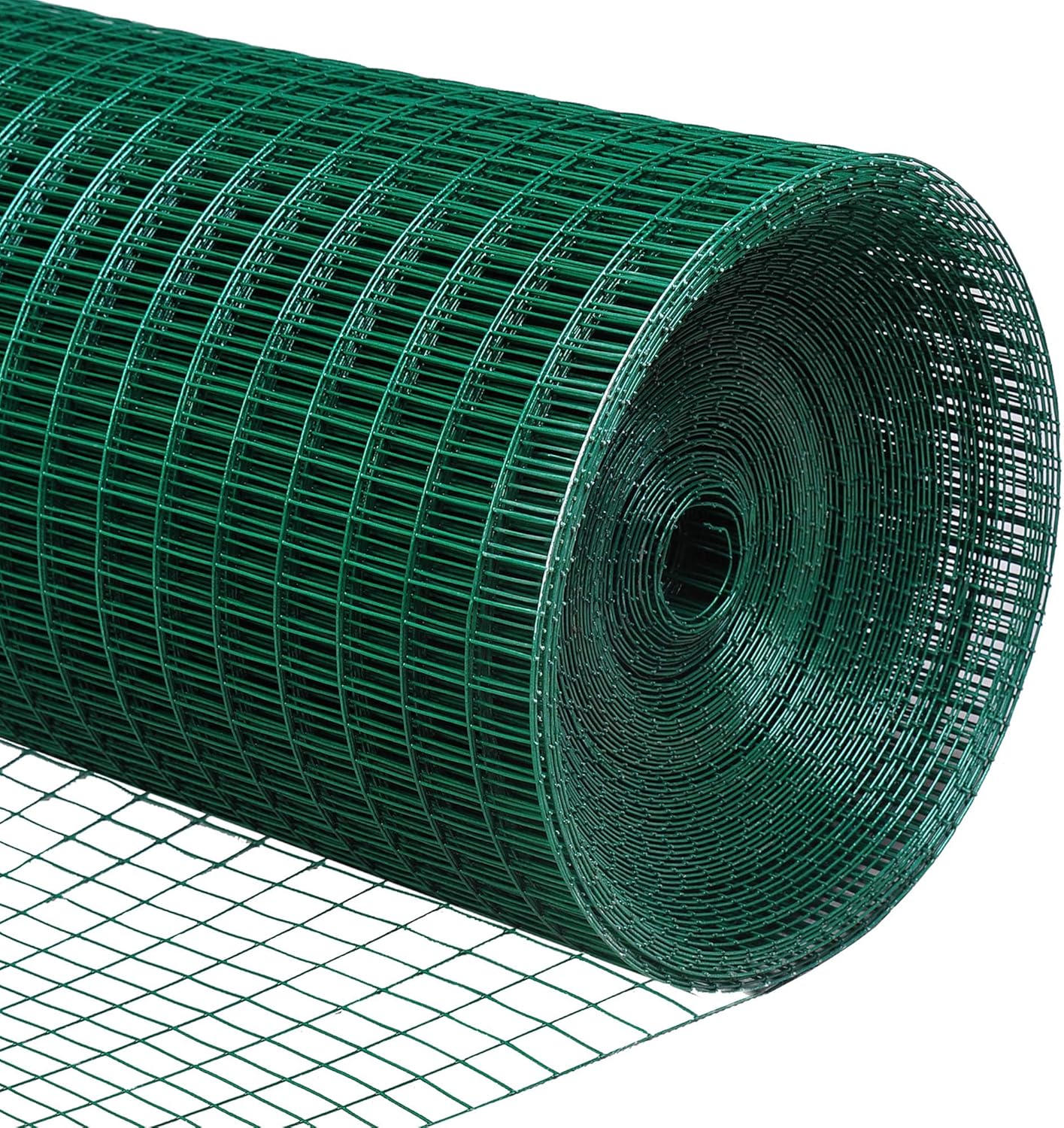 PawHut 98' L x 35.5" H Hardware Cloth, 1/2 x 1 Inch Wire Mesh Fence Netting Roll for Aviary, Chicken Coop, Rabbit Hutch, Animal, Garden Protection
