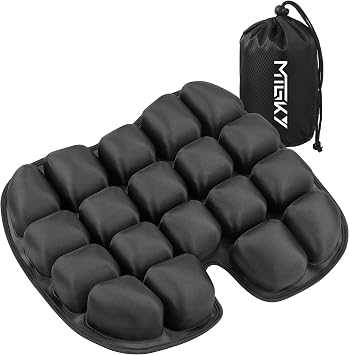 Upgrade Travel Seat Cushion for Airplane,Portable&Adjustable Air Seat Cushion,Coccyx Tailbone Pain Relief Chair Pad,Inflatable Cushion for Wheelchair, Travel,Driving,Office Work Butterfly