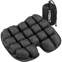 Upgrade Travel Seat Cushion for Airplane,Portable&Adjustable Air Seat Cushion,Coccyx Tailbone Pain Relief Chair Pad,Inflatable Cushion for Wheelchair, Travel,Driving,Office Work Butterfly