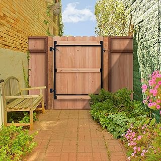 Fence Walk Through Gate Kit - Adjust-A-Gate Steel Frame No Sag Gate Building Kit - This anti-sag gate kit is perfect for repairing existing sagging gates or building new ones. (36"-60" wide openings up to 7' high fence)