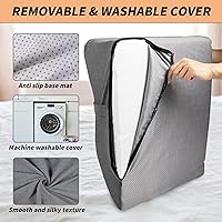 Vista 7 de Almohada de elevación de piernas con espuma viscoelástica suave, almohada en forma de cuña para leer, descansar, cirugía, alivia el dolor