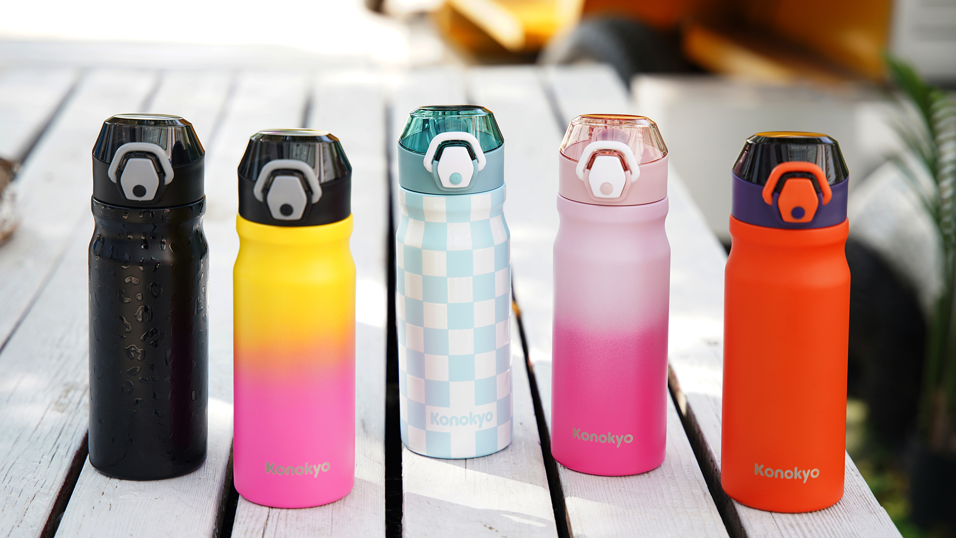 Amazon.com: Konokyo 18 oz Insulated Water Bottle with Straw Lid