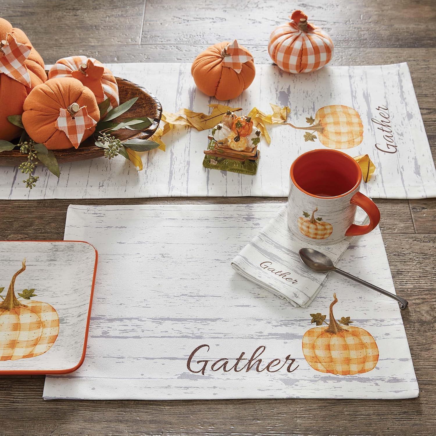 Park Designs Punkin Patch Napkin Set of 4, White image 5