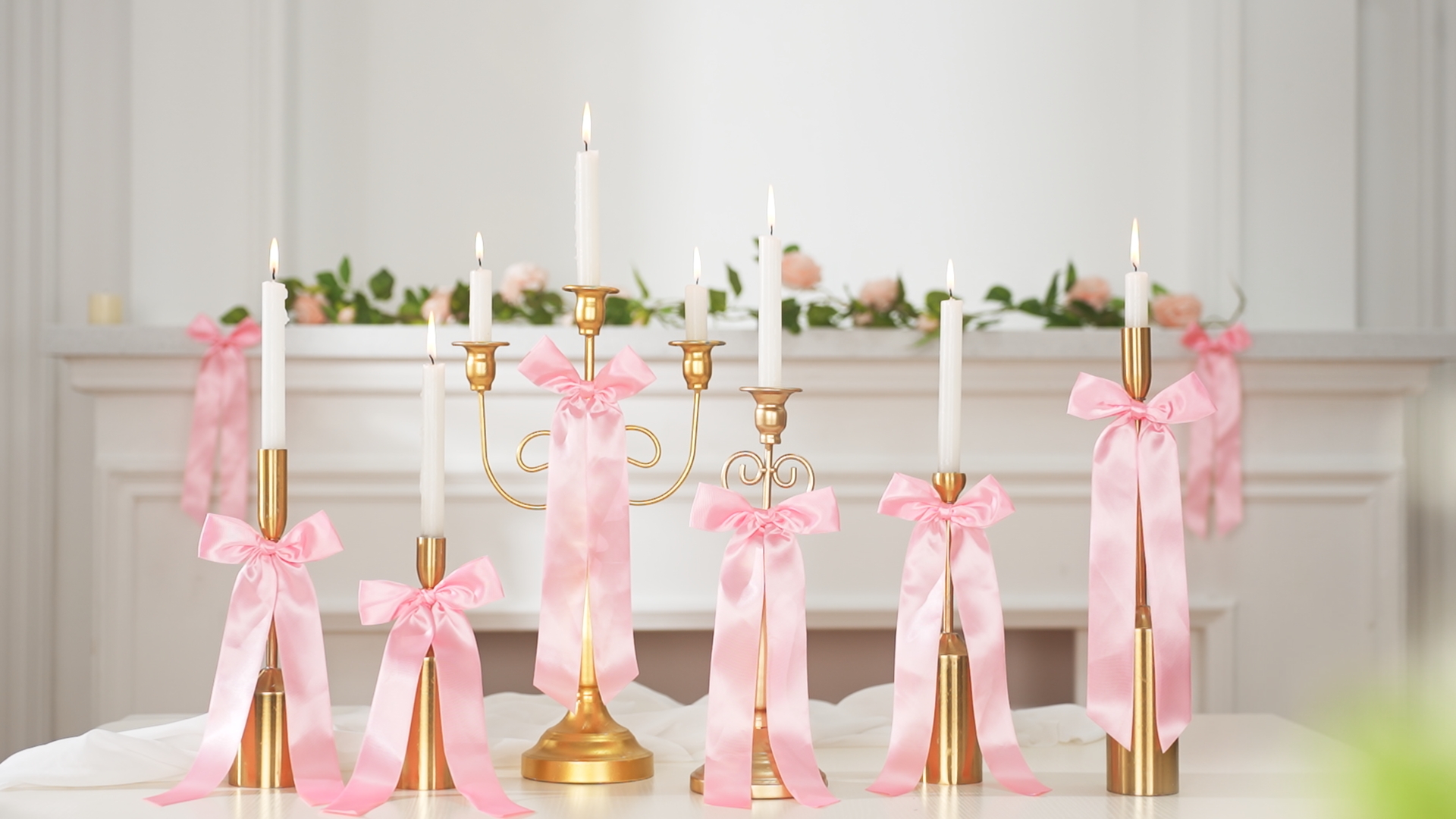 Juego De 12 Portavelas Votivas De Vidrio Para Decoración Rosa | Meses