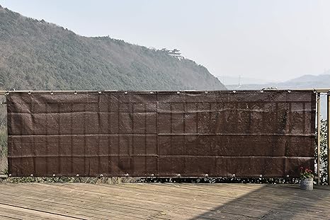 Amazon Sunlovers サンラバーズ ベランダ 目隠し バルコニー シェード チョコ 360 100cm ガーデン