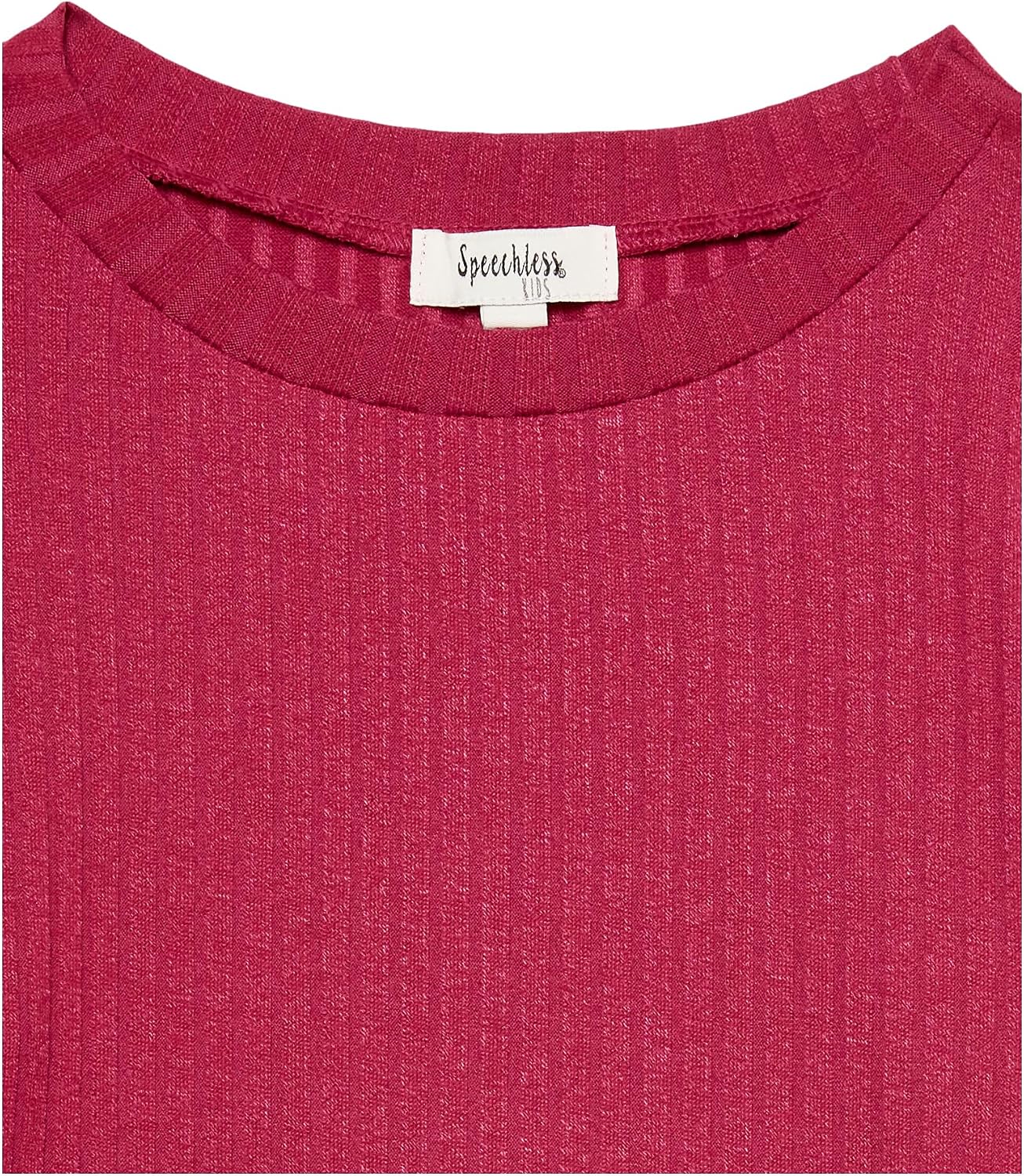 Speechless Girls' Fuzzy Cuff Long Sleeve Top