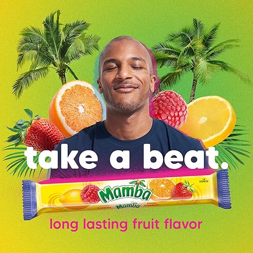 Miniatura 5 de Mamba Caramelos masticables de frutas, 3.73 onzas, 24 piezas (paquete de 24)