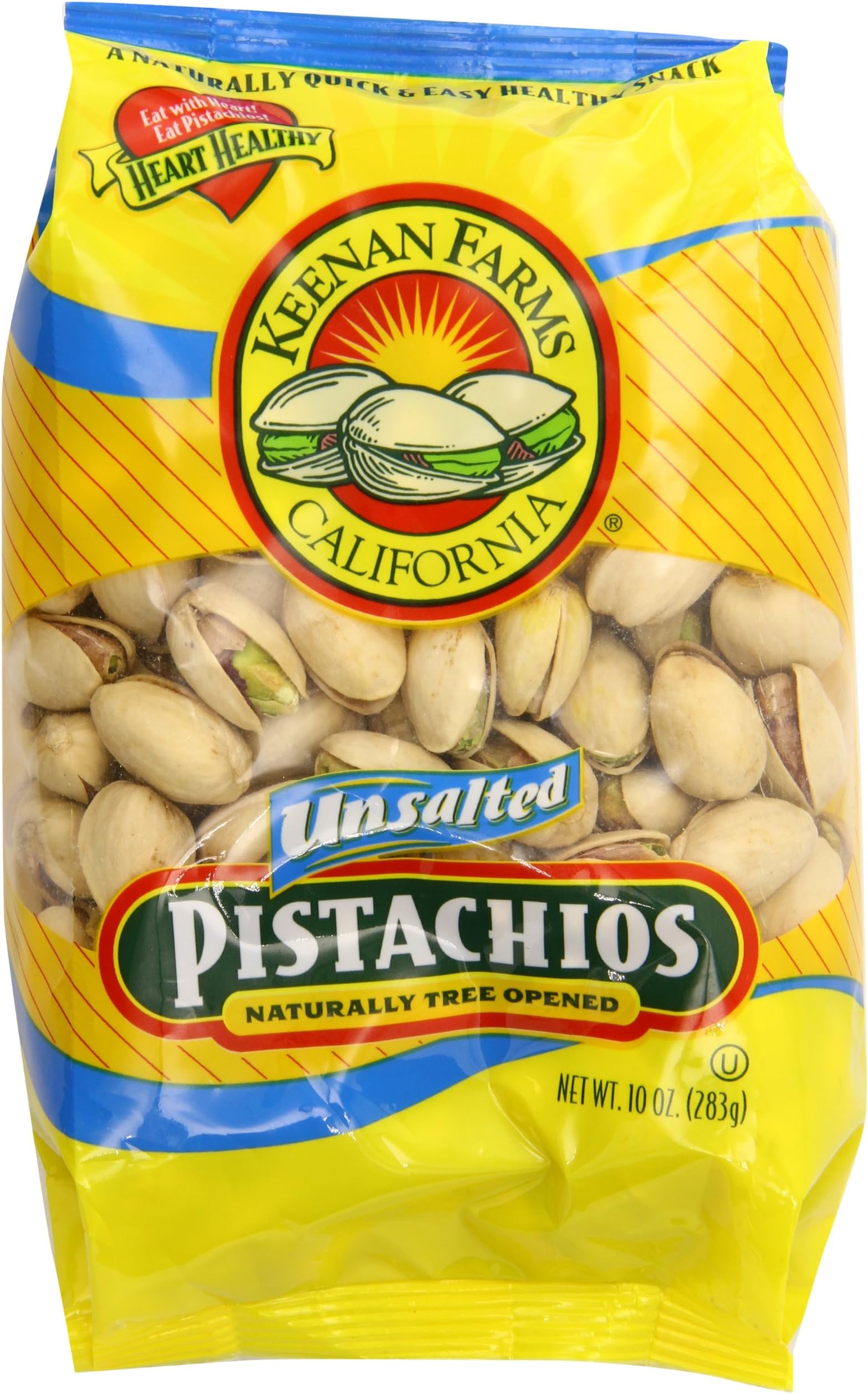 Keenan Farms In-Shell Pistachios Unsalted Bag, 10 Ounce