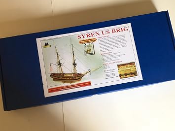 Model Shipways Syren US Brig 1803 Scale 1:64 - MS2260 Wood Model Building Ship Kit - Wooden Model Kit for Adults to Assemble