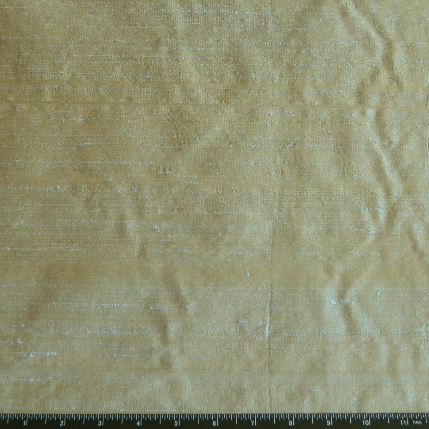 Iridescent Silver Sage Dupioni Silk, 100% Silk Fabric, by The Yard, 44" Wide