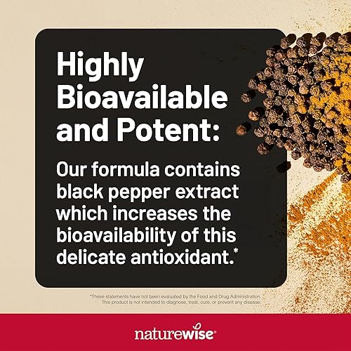 Miniatura 8 de NatureWise 1 Aceite de linaza de 1200 mg  orgánico, prensado en frío, 240 cápsulas blandas suministro de 240 días + 1 CoQ10 100mg + pimienta negra,