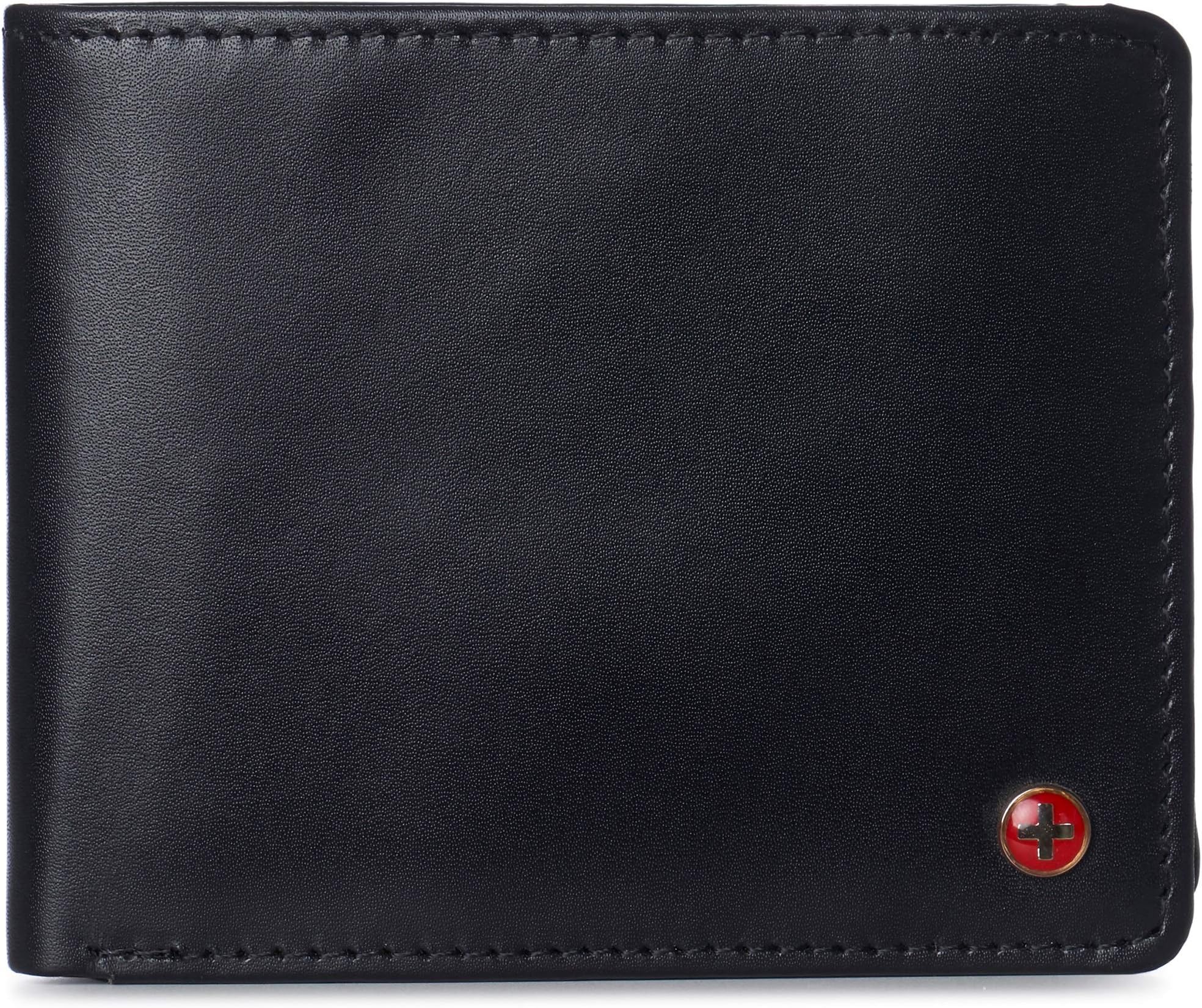 Connor Executive Bifold Wallet | Business Passcase for Men | Premium Leather | Dual ID Windows | RFID Blocking | Gift Box Included Smooth Finish Black