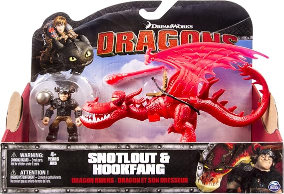 DreamWorks Dragons, Dragon Riders,Snotlout & Hookfang Figures