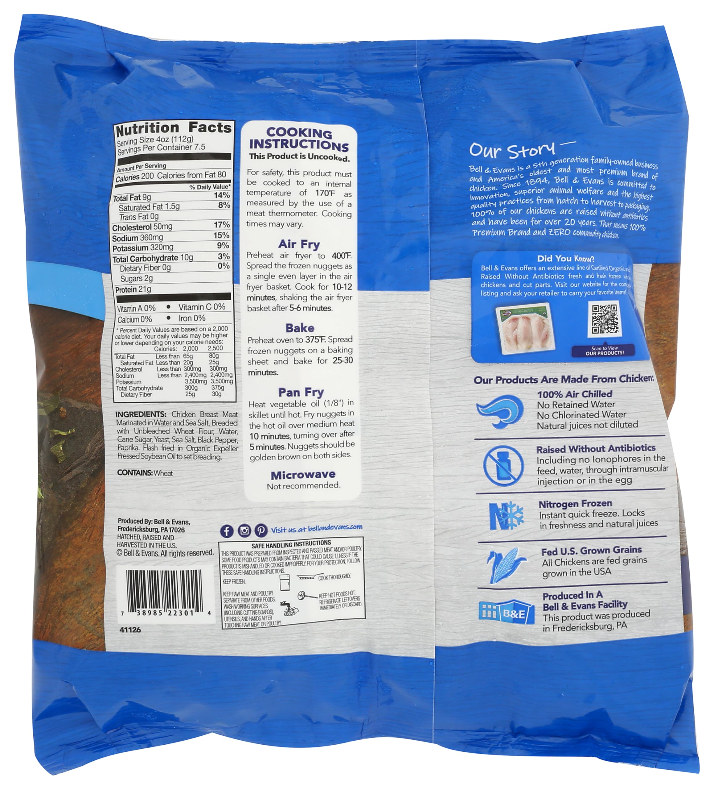 Bell Evans Chicken Breast Nuggets 30 OZ — view 2