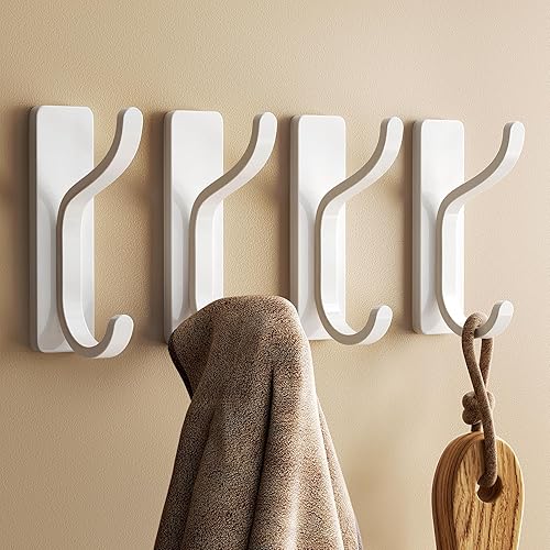 Ganchos adhesivos para toallas para puerta de pared ganchos adhesivos de alta calidad para colgar abrigos, bolsos, ropa, bufandas, mochilas, llaves,