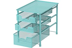 Simple Houseware Stackable 3 Tier Clear Vinyl Organizer