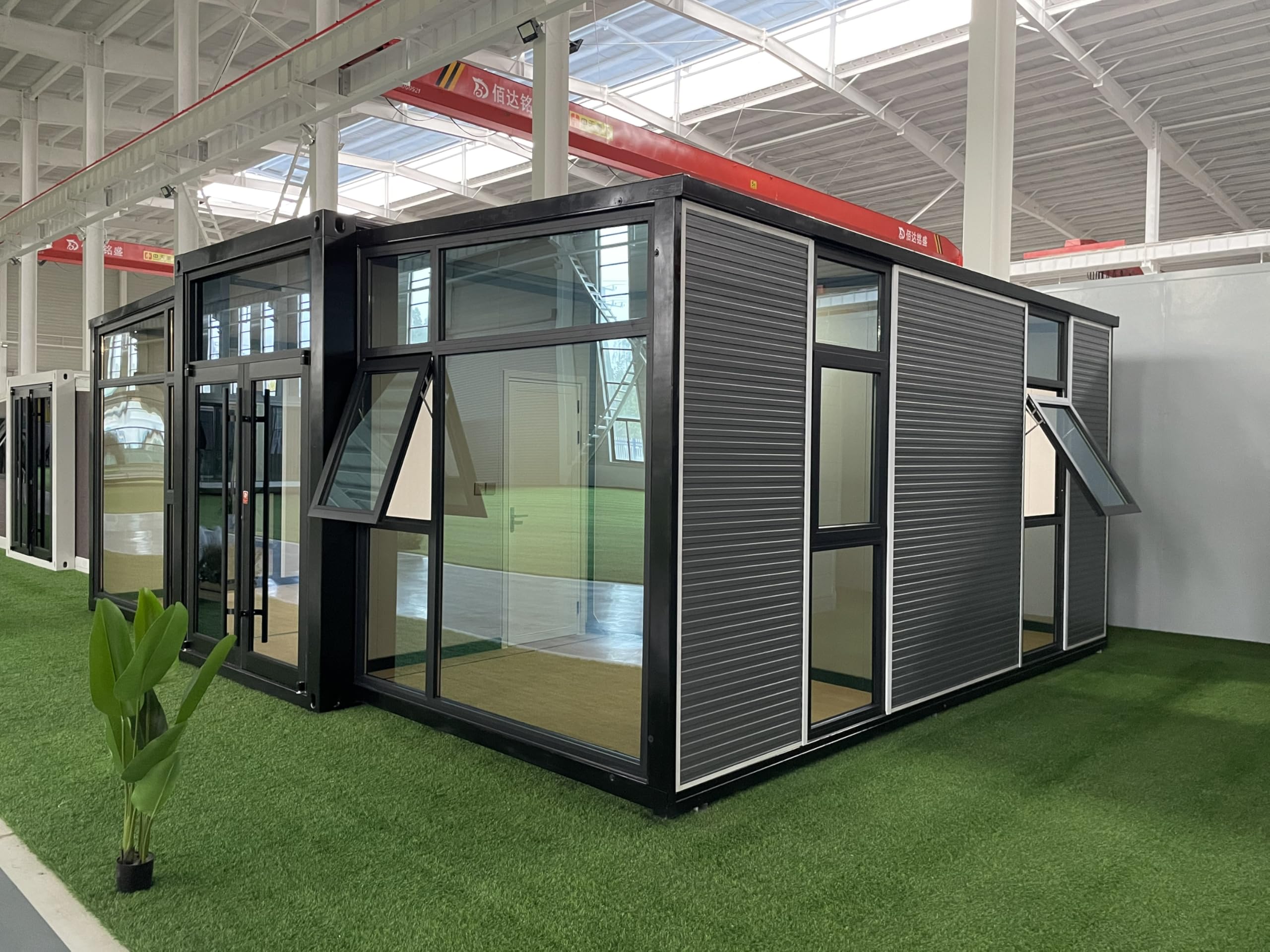 New 2024 Modern Weather Proof, Wind Resistant, Anti-Corrosion Tiny Expandable Prefab House to Live in 1 Bathroom, 2 Bedrooms & 1 Kitchen- for Small Family. Free Water Heater 20 by 19ft