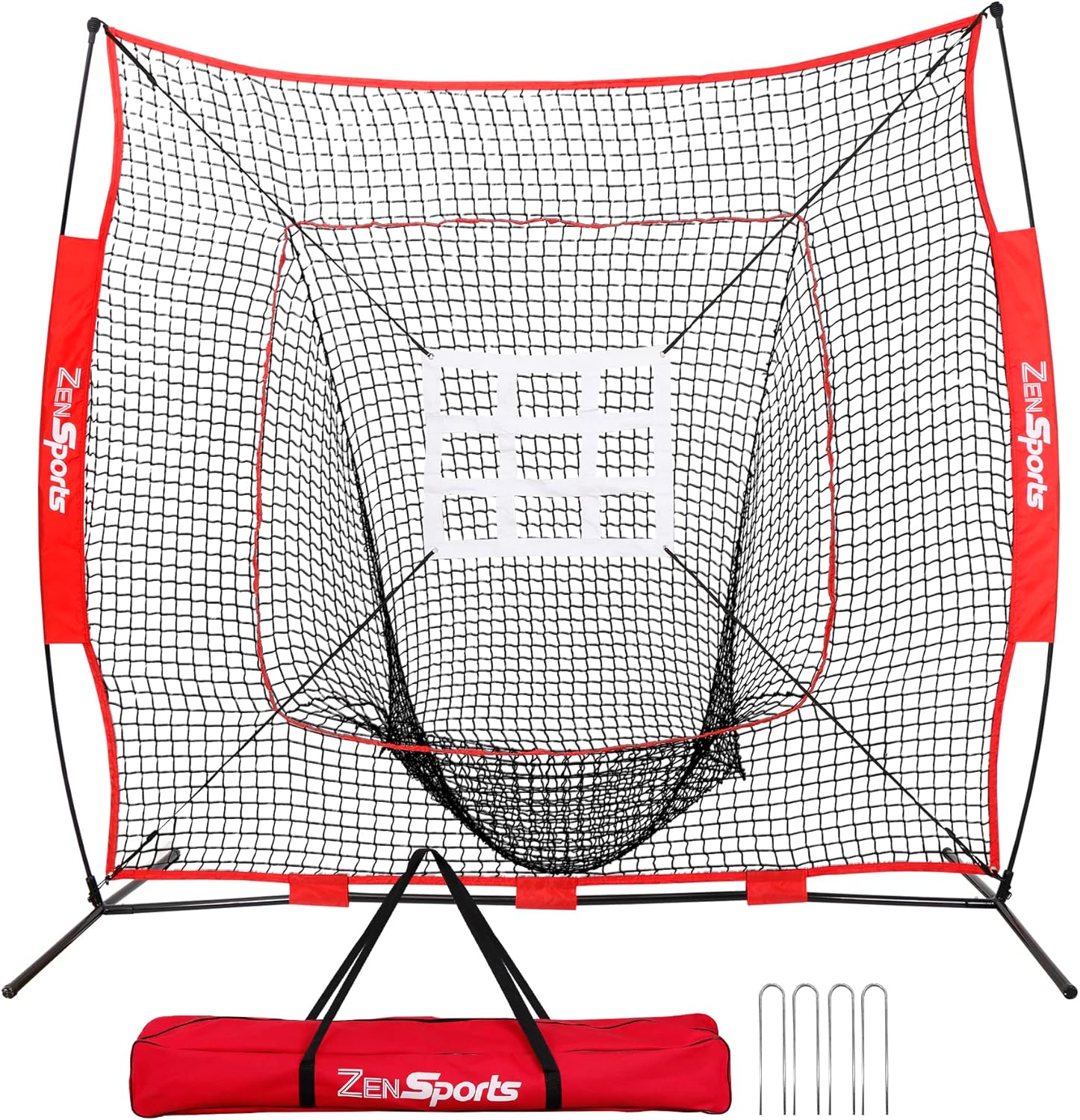 ZENY 7'×7' Baseball Softball Practice Net for Hiting and