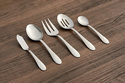 Miniatura 4 de Cambridge Silversmiths Juego de cubiertos Swirl Sand de 89 piezas