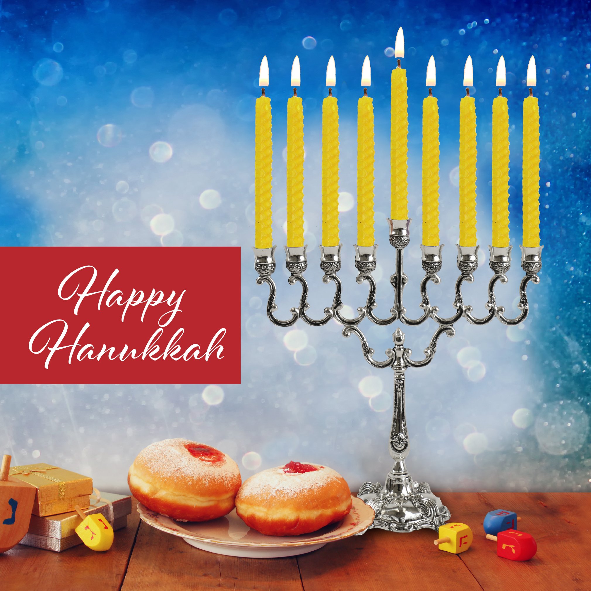 Ner Mitzvah Beeswax Chanukah Candles Standard Size Fits Most