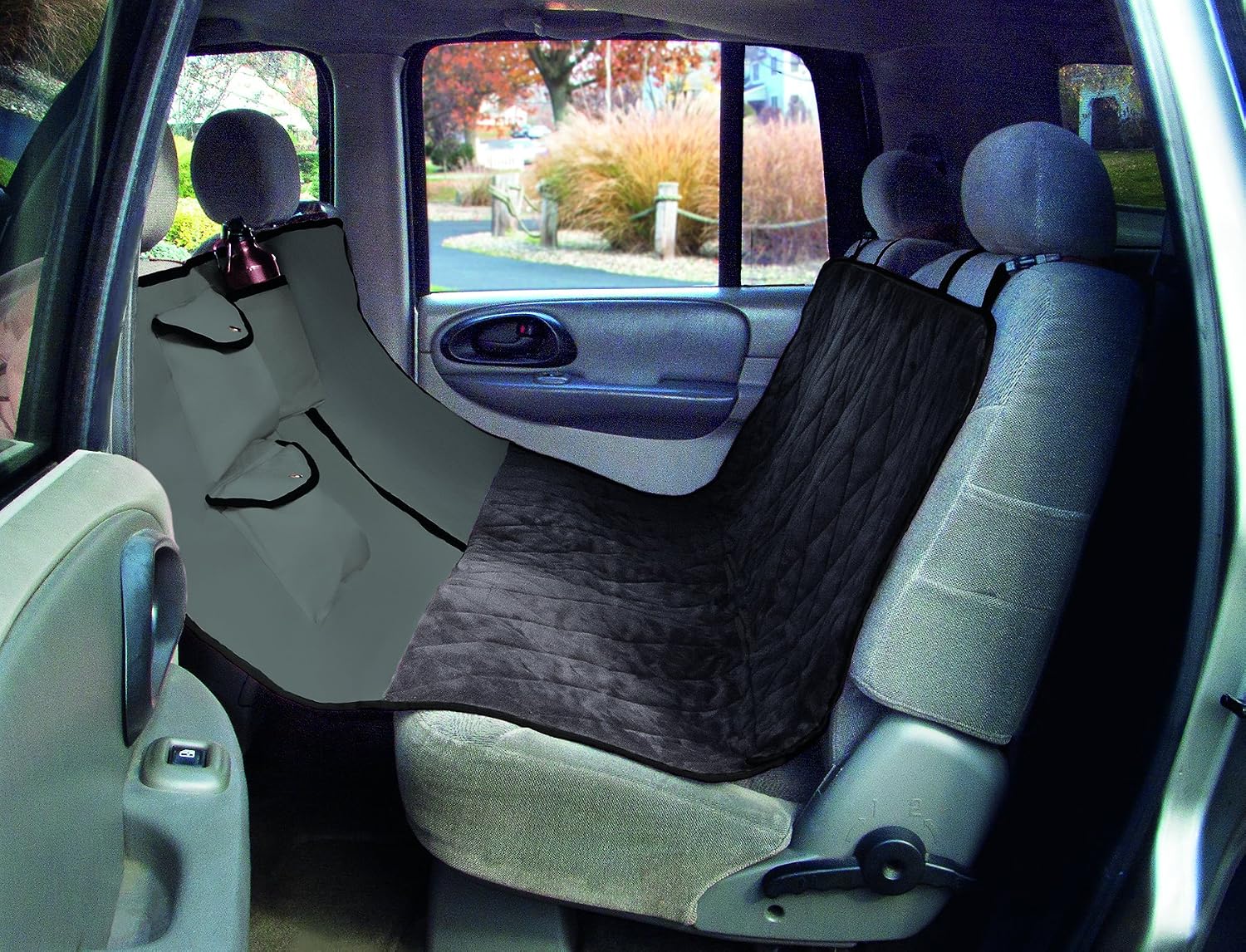 Yes Pets Quilted Hammock Style Water-Proof Pet Car Seat Cover for Cars, Trucks and SUVs