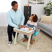 Vista 5 de Little Tikes Great Ideas - Escritorio de madera para niños de 3 a 8 años