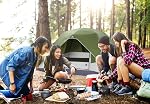 Tente de camping avec la pluie, 2/4/8 Tente pour personne, Tente familiale imperméable avec les fenêtres Mesh, facile à installer pour la randonnée et le plein air pour toutes les saisons