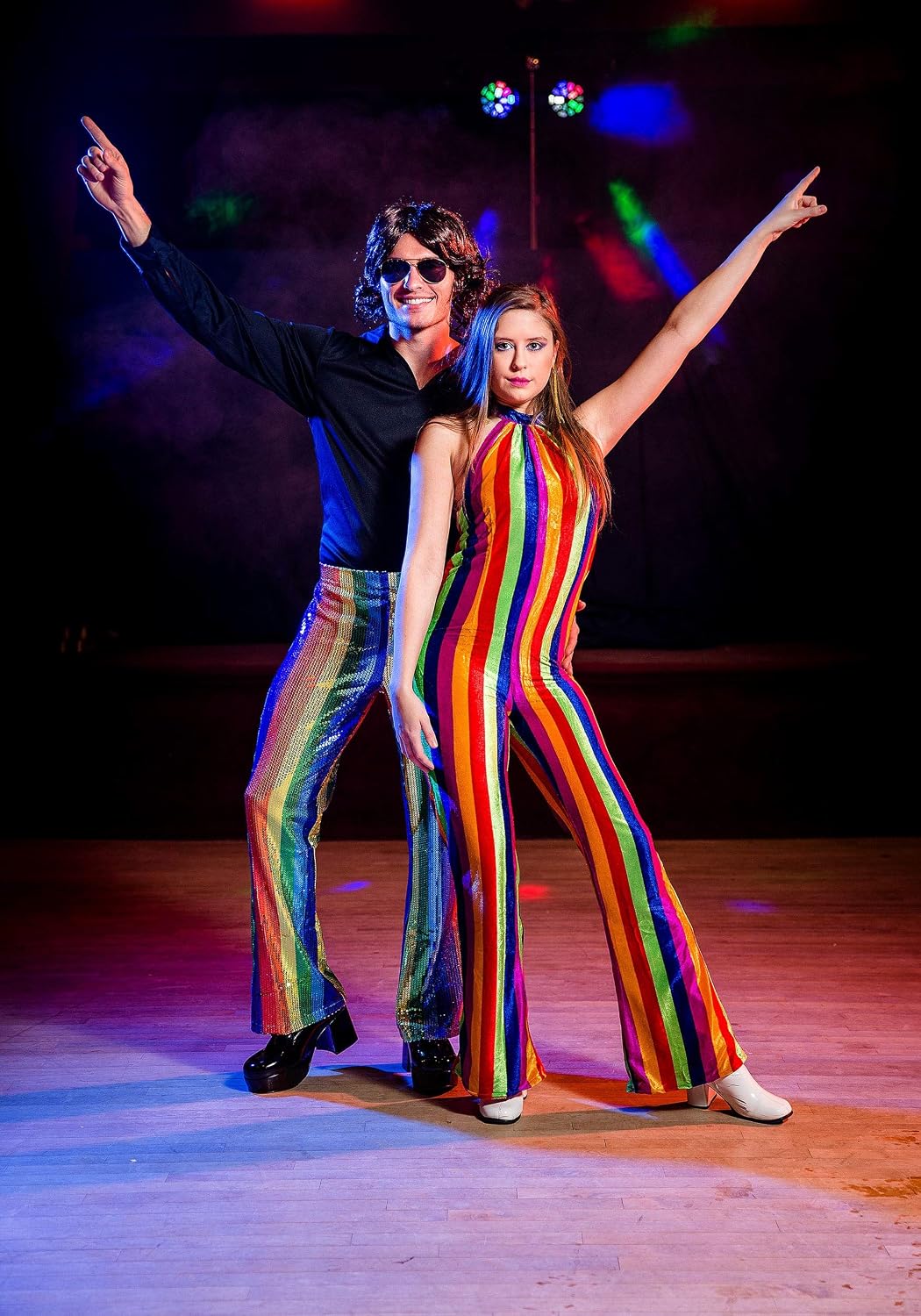 Fun Costumes Womens 70's Disco Jumpsuit