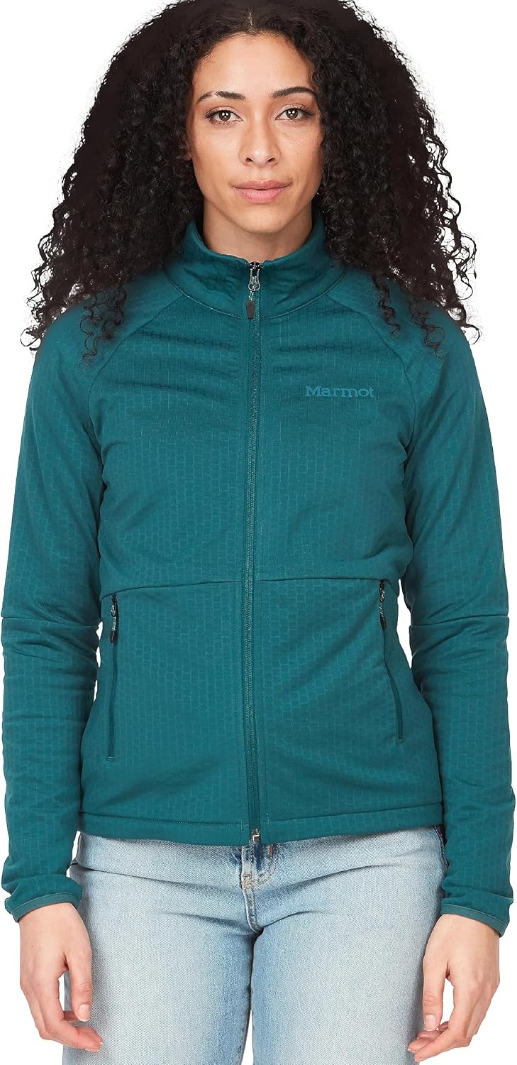 MARMOT Women's Leconte Fleece Jacket - Lightweight, Breathable, Technical Grid Fleeced Layer