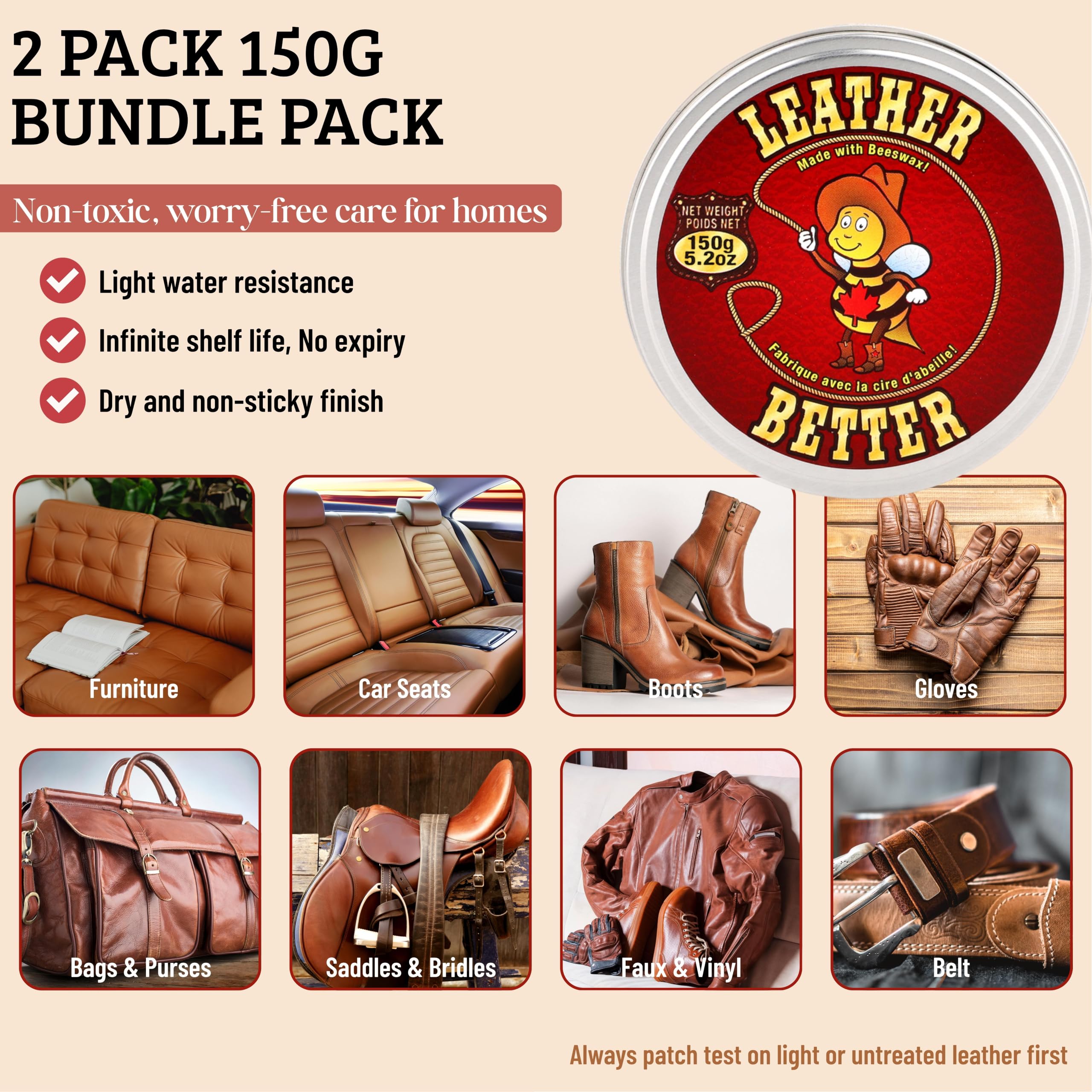 Leather Better Odżywka do skóry do mebli – środek do czyszczenia skóry i renowacja skórzanych kanap, butów i butów, toreb, siodeł i hals, kurtek i foteli samochodowych/zmiękczacz do skóry (295 g)
