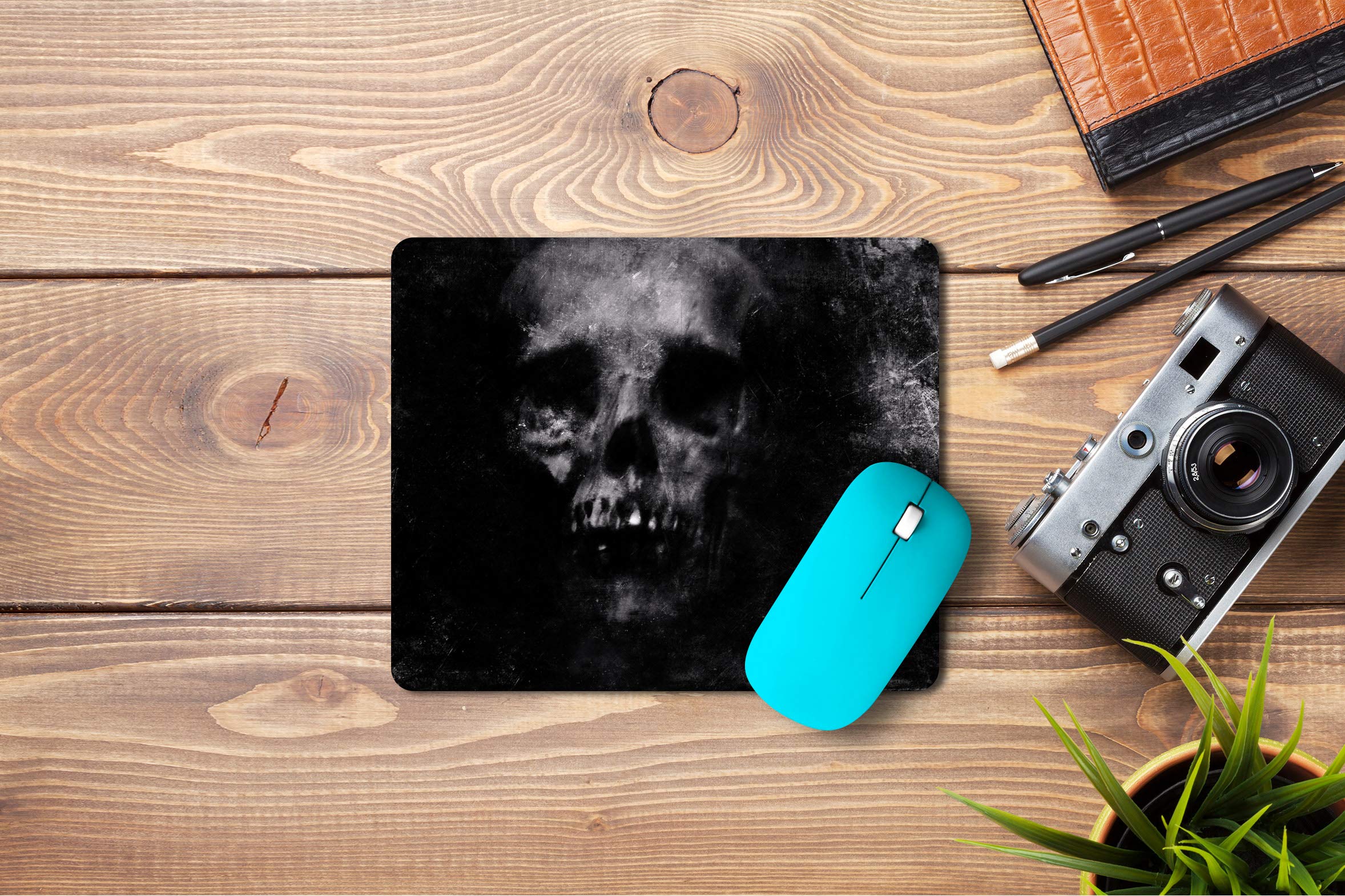 5 Ace Old Skull HD Printed Designer Speed Mousepad for Laptop|Dekstop|Gamers|Graphic designers-7x8.5 Inches