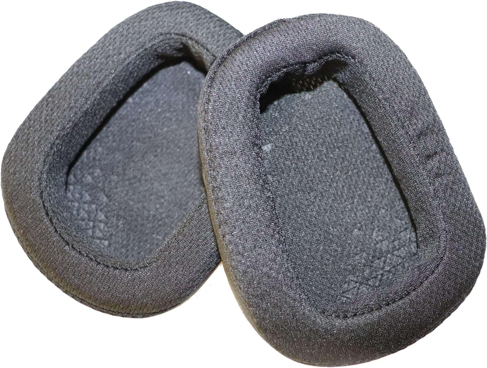 Replacement Earpads Ear Cushions for Logitech G933 and G633 Artemis Spectrum Gaming Headsets (Black)