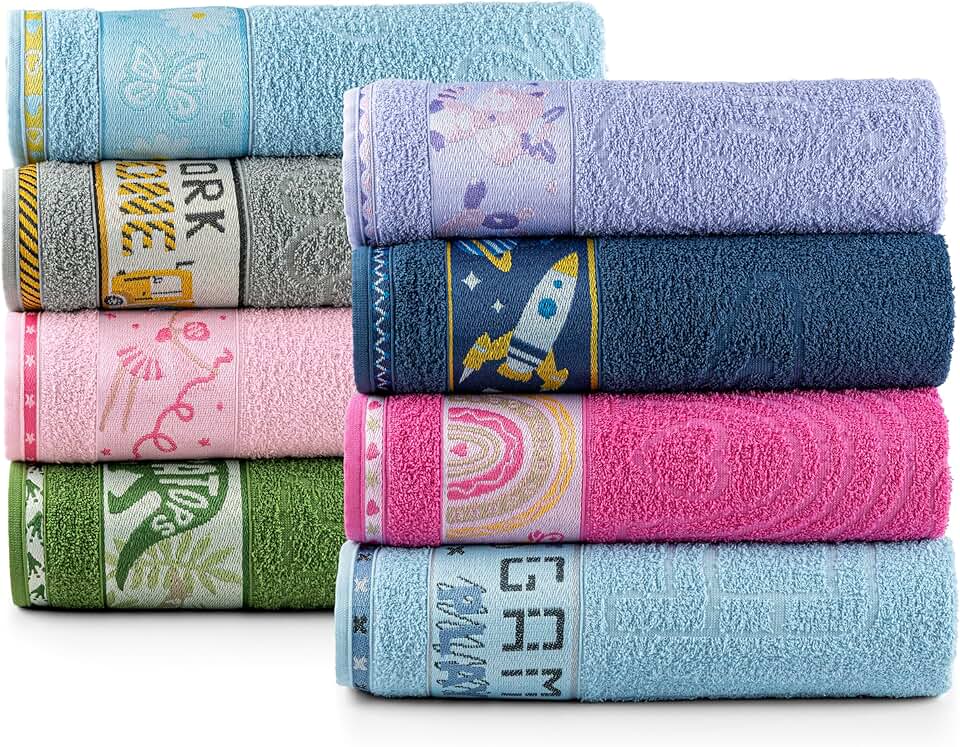 Toalha de Banho 100% Algodão Para Crianças Infantil Kids Mimimi 1,15m x 75cm Estampada Avulsa (Foxy)