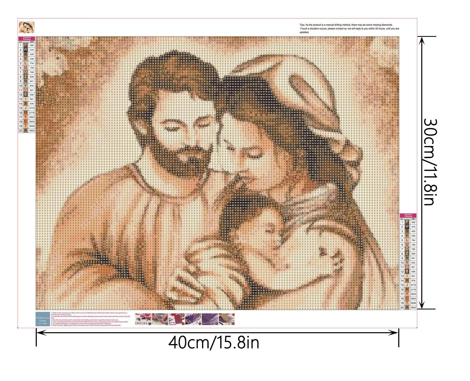 YSCOLOR Diamond Painting Kit Di Pittura Diamante 5D Fai Da Te Arte Artigianato Cielo Nuvoloso Sopra La Grande Muraglia Cinese Trapano Completo Ricamo Pittura Decorazione Della Parete Di Casa 30x40cm
