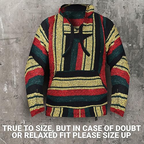 Miniatura 7 de Sudadera con capucha Mexicana Baja Suéter clásico con alfombra de droga Sudadera Baja para hombres y mujeres Opciones de tallas grandes y hombres