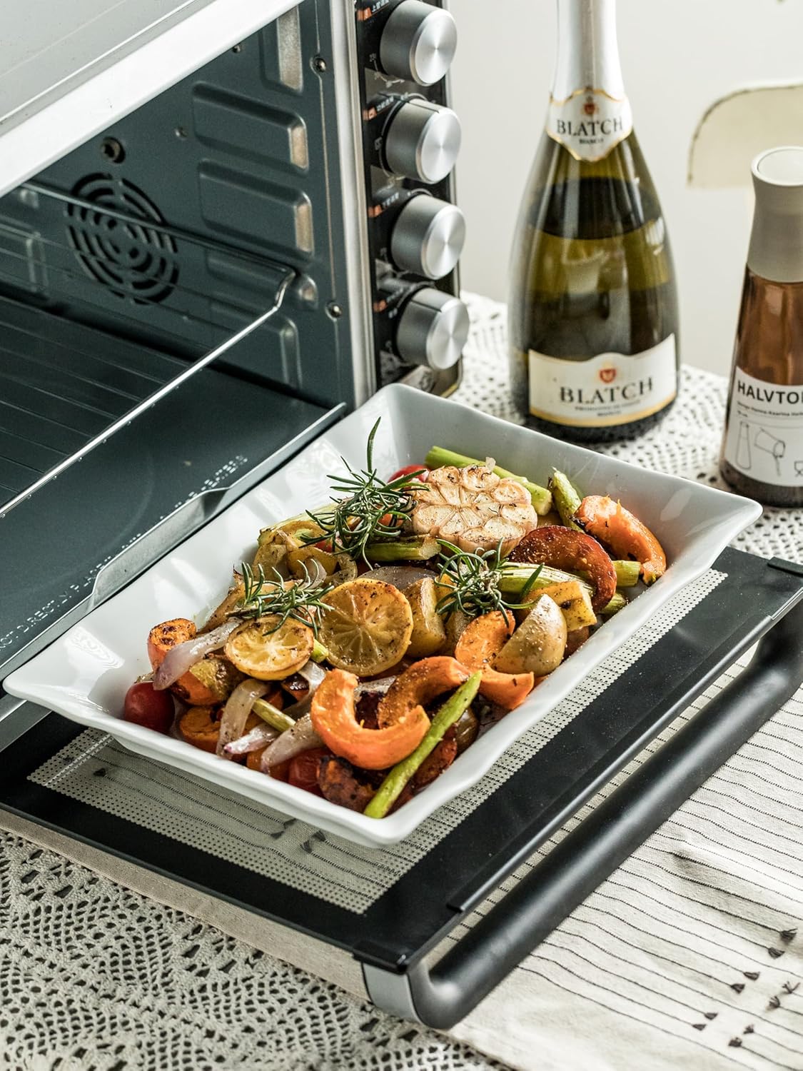 YHOSSEUN Porcelain Baking Set, Large Baking Pan Bakeware for Lasagna