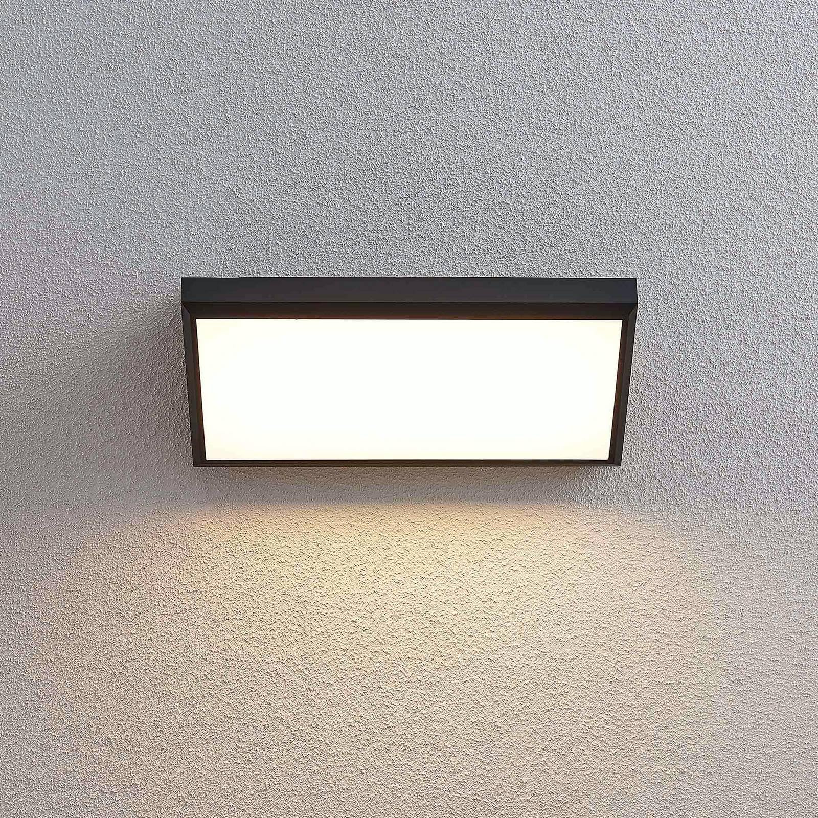 Lindby Applique LED da esterni (Moderno) colore Nero, lampadina inclusa applique lampada outdoor per facciata/parete terrazzo e