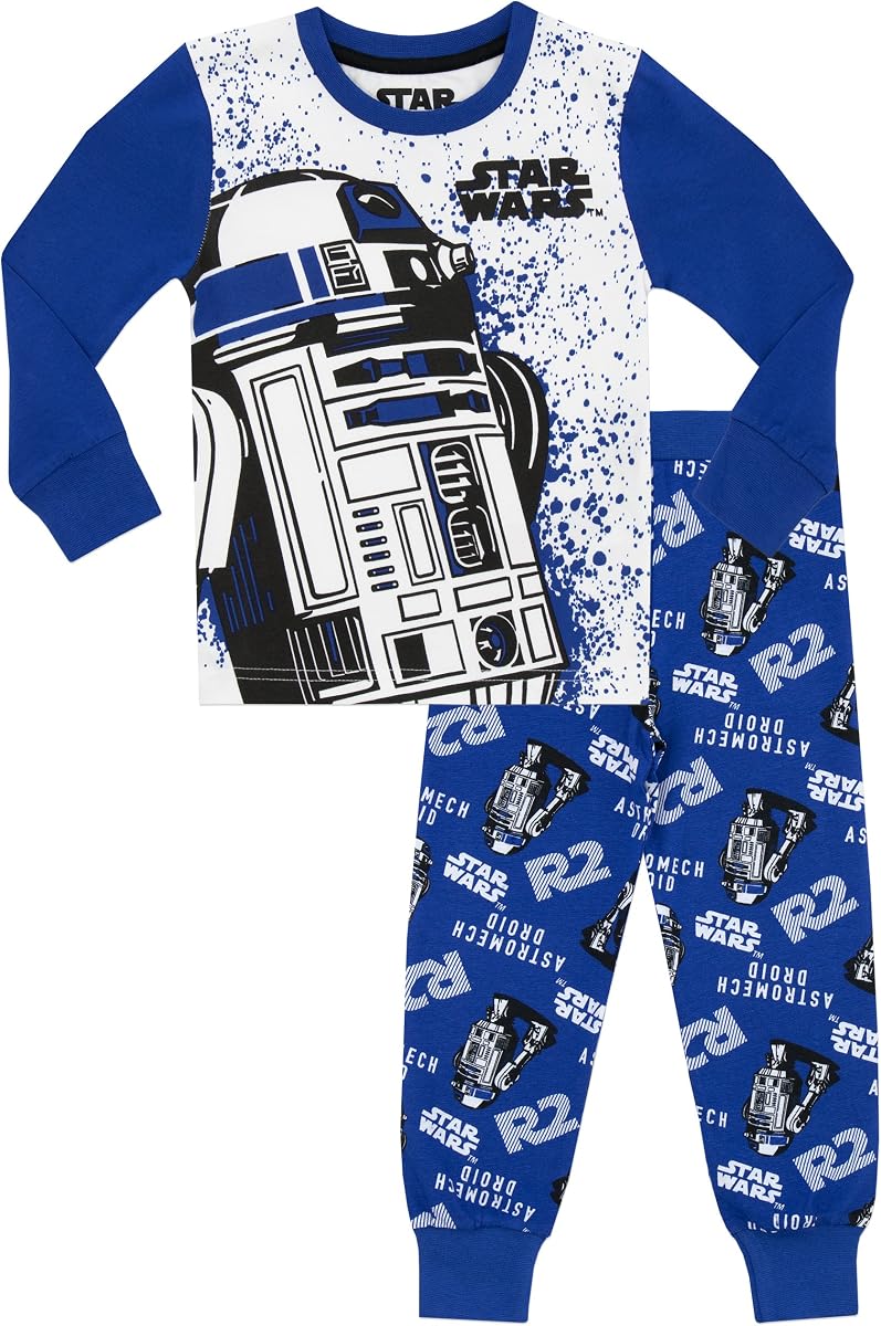 STAR WARS Boys R2D2 Pajamas Size 4 Multicoloured