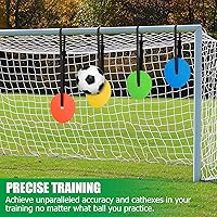 Vista 4 de TOBWOLF 4PCS Soccer Goal Target, Soccer Goal Shooting Targets with Adjustable Extra-Long Strips