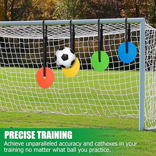 Miniatura 4 de TOBWOLF 4PCS Soccer Goal Target, Soccer Goal Shooting Targets with Adjustable Extra-Long Strips, Targets for Goals Training Enhance Agility Speed