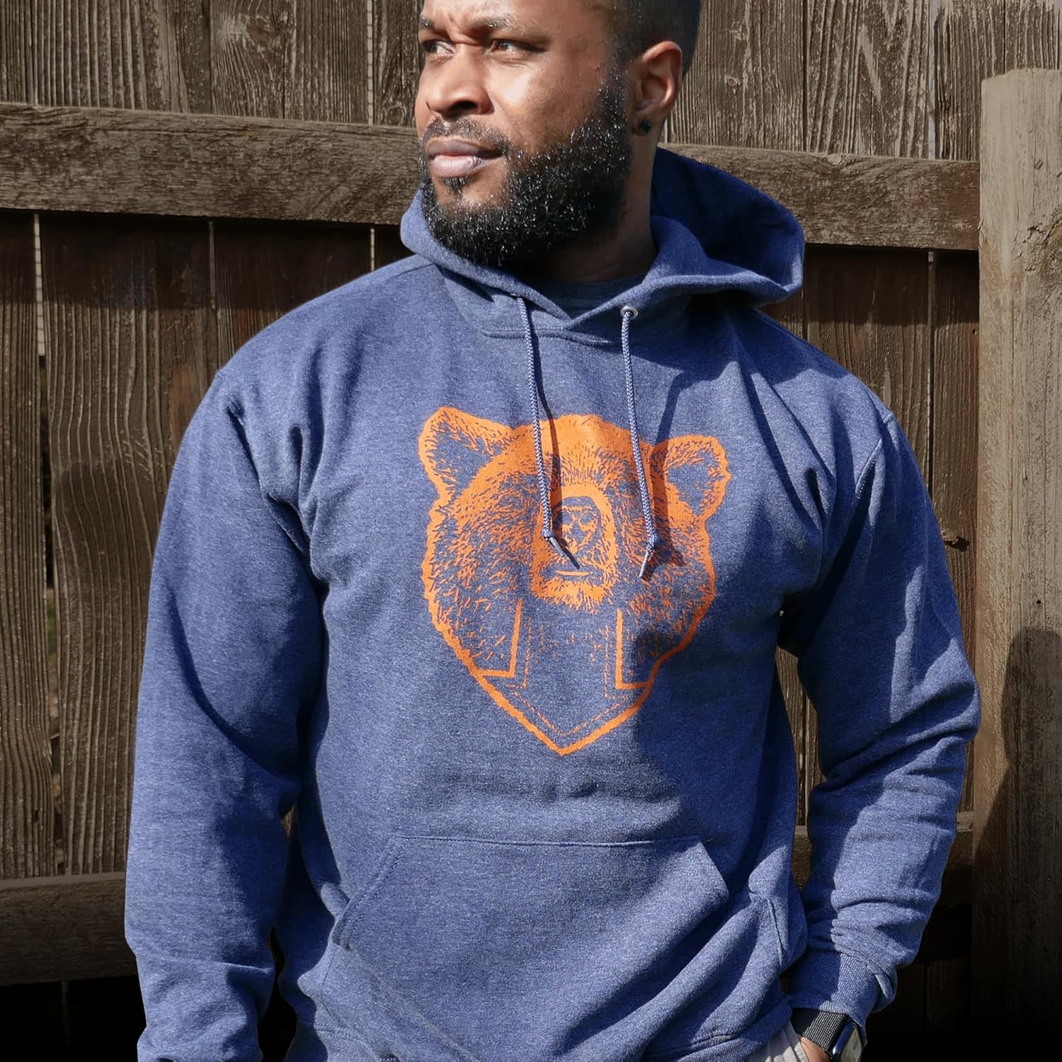 SCOBAR Bear Down Hoodie, Hand-Drawn, Printed in USA