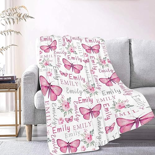 Miniatura 67 de Custom Name Blanket Throw Personalized Blanket for Kid with Names Customized Blanket with Name for Baby,Custom Blanket,Gift for Birthday Letter