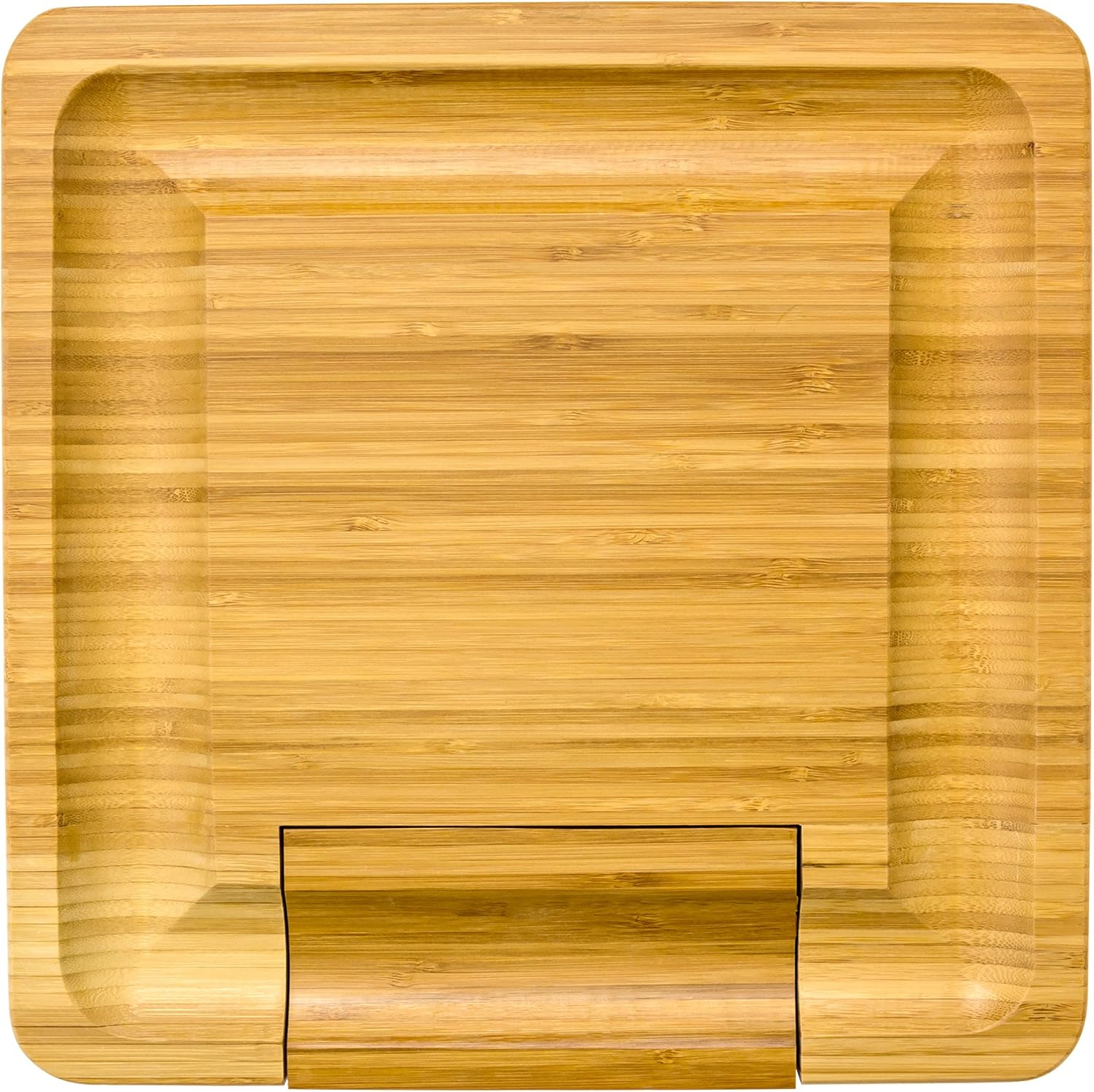 Top Rated Elegent Cheese Cutting Board Square, 4-Piece Cheese Board, Cutting Board & Cutlery Set with Slide-Out Drawer Inc. Cheddar, Stilton, Hard Cheese Knive and Cheese Fork Set by Intriom Bamboo Collection
