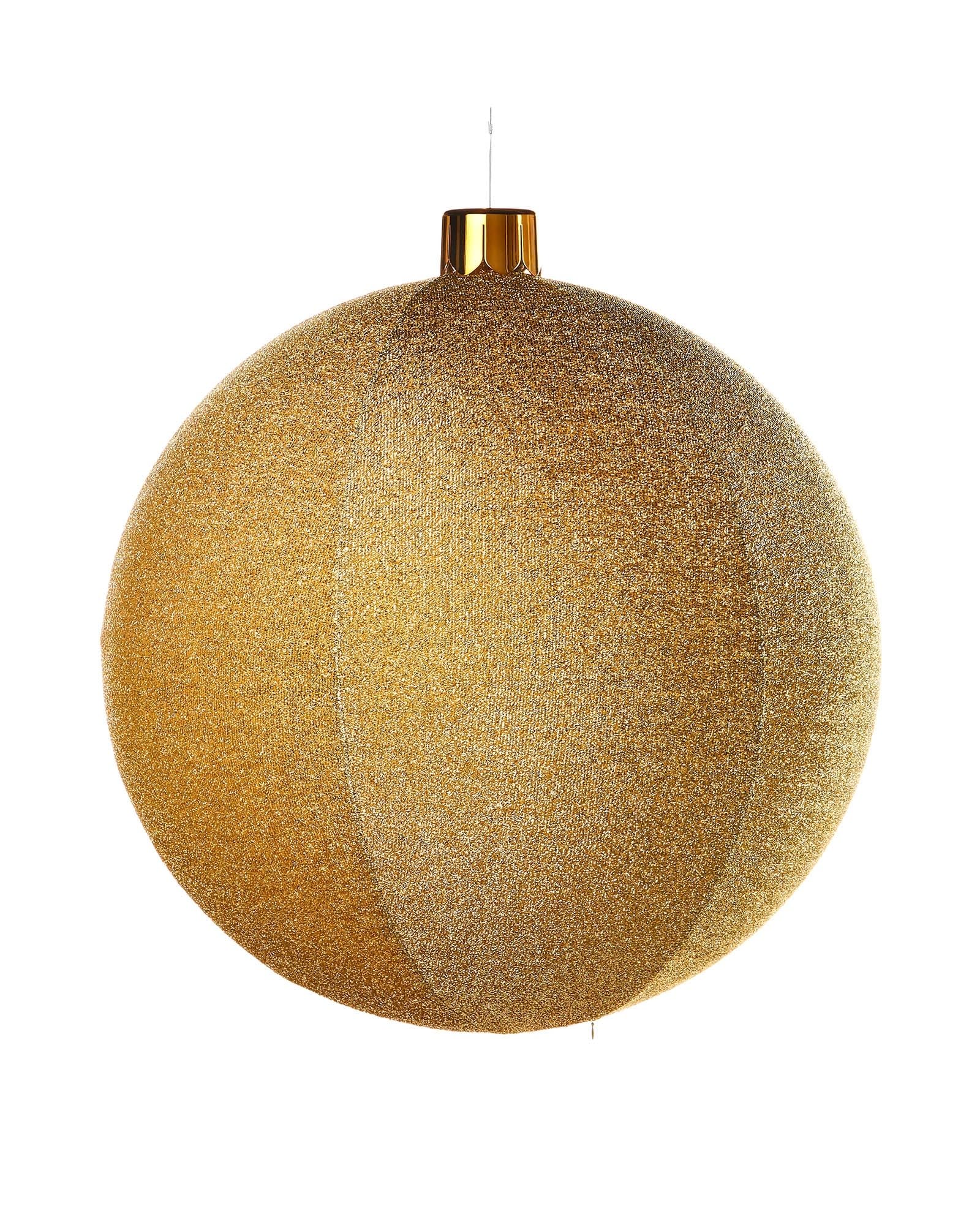 Werchristmas Gold Inflatable Tinsel Christmas Bauble, 76 Cm