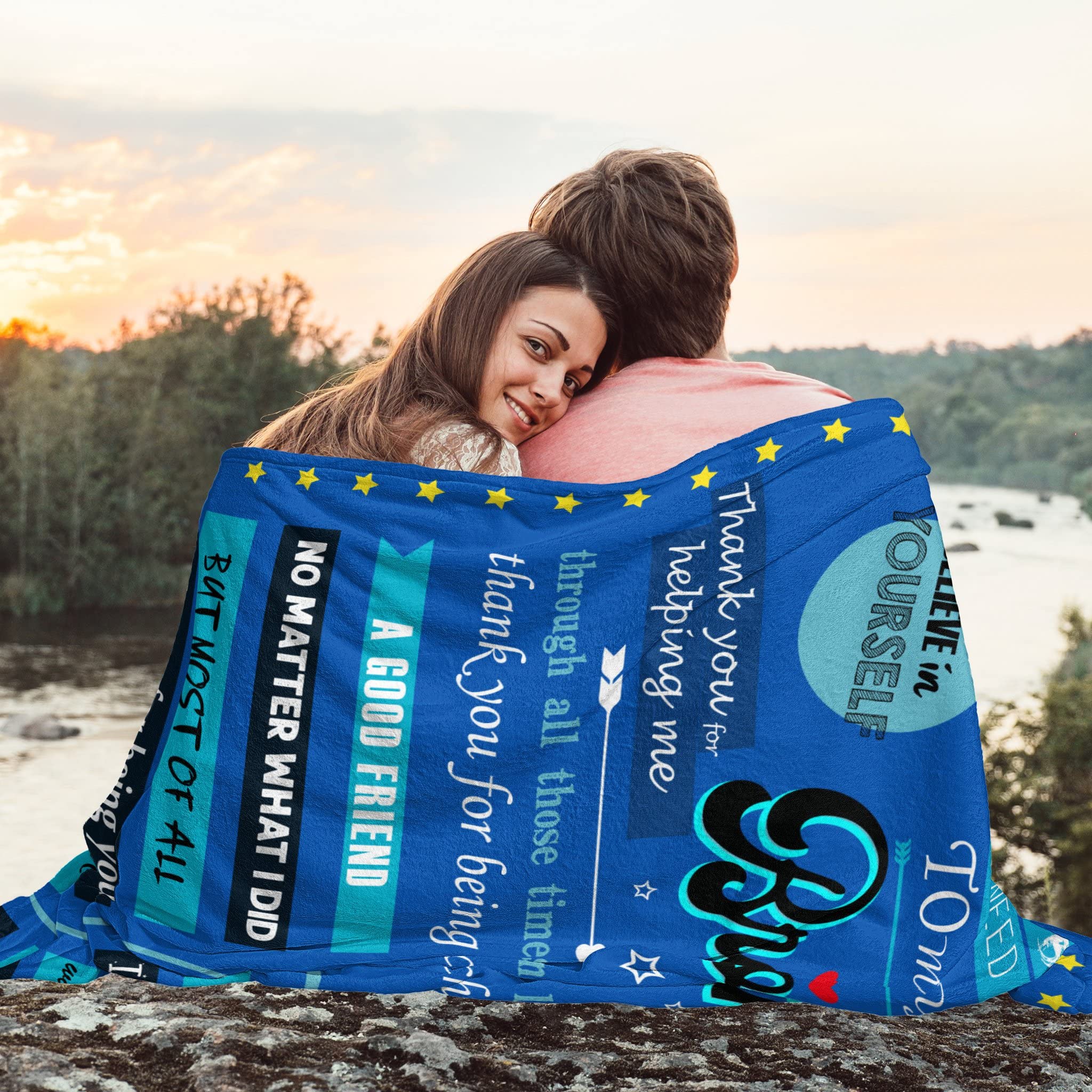 Personalisiertes Geschenk Für Bruder – Weiche Decke 127x152 Cm Mit Aufdruck